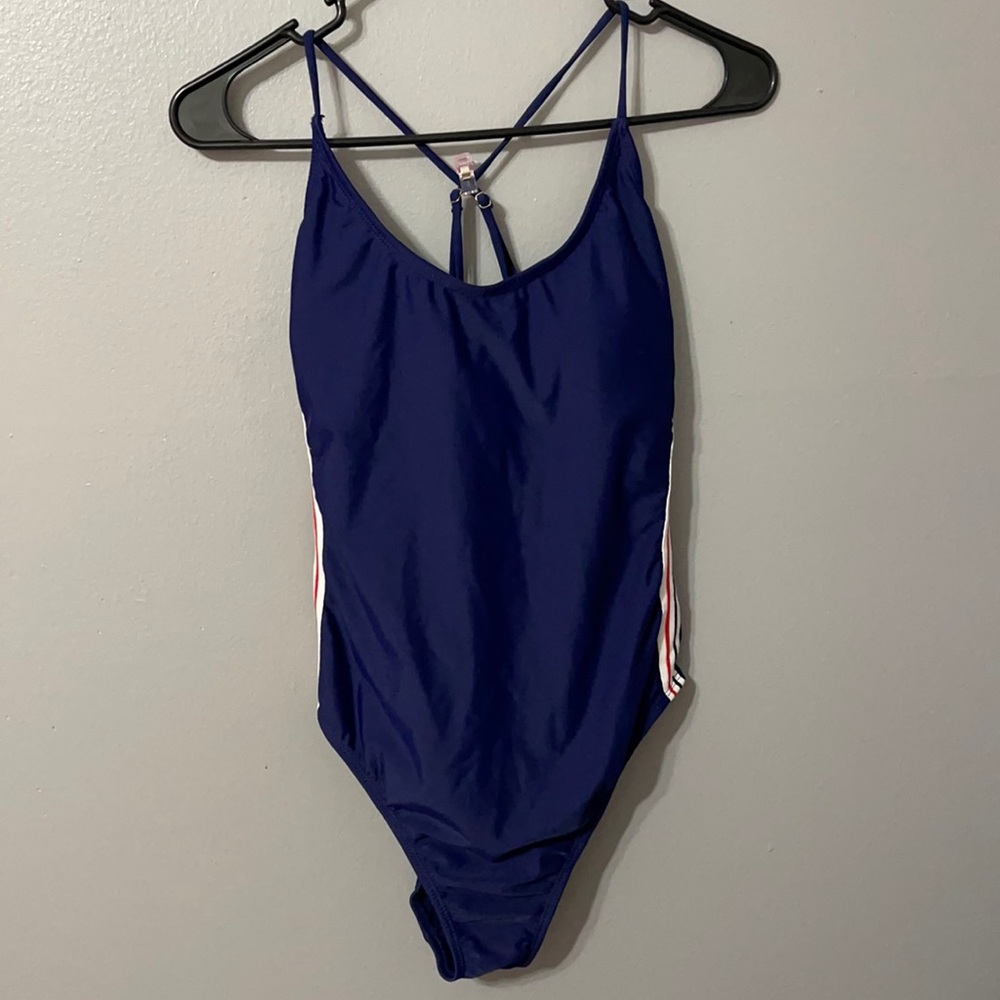 SO LG navy blue one piece swimsuit